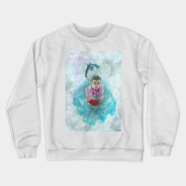 Gumiho, the korean magical fox Crewneck Sweatshirt by Lunares